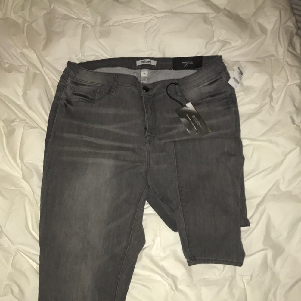 Grey jean leggings